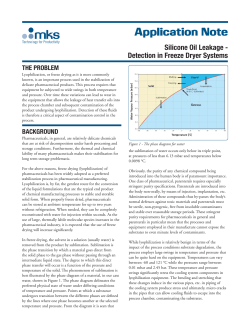 Silicone Oil Leakage Detection in Freeze Dryer Systems