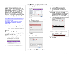 Opening a Data Extract (CSV) Using Excel