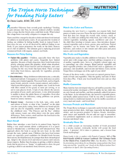 The Trojan Horse Technique for Feeding Picky Eaters