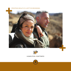 creating wealth is just the beginning