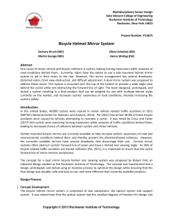 Bicycle Helmet Mirror System