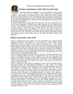 Oliver Cromwell and the Civil War