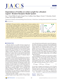 Dependence of Avidity on Linker Length for a Bivalent
