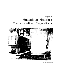 Hazardous Materials Transportation Regulations