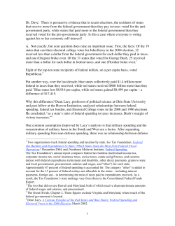 1 Dr. Dave: There is persuasive evidence that in recent elections