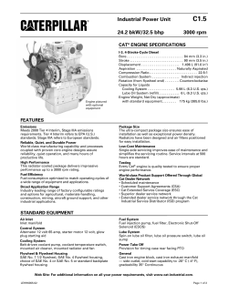 Industrial Power Unit 24.2 bkW/32.5 bhp 3000 rpm
