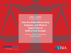 How the NLRA Affects Every Employer, and What to Expect from an