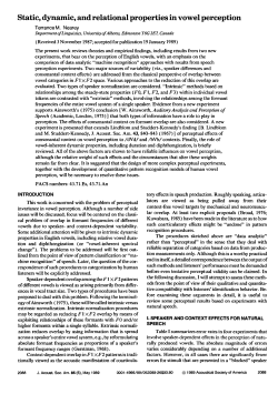 Static, dynamic, and relational properties in vowel perception. J
