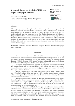 Motivational Orientation in Foreign Language Learning: The Case of