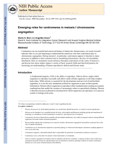 NIH Public Access - The Brar and &Uuml;nal Labs