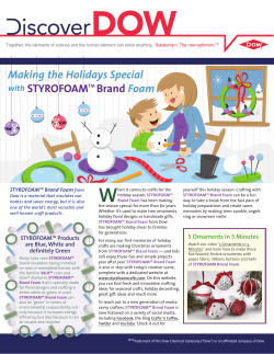 Making the Holidays Special with STYROFOAM&trade;Brand Foam