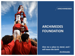 ARCHIMEDES FOUNDATION