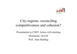 City-regions: reconciling competitiveness and cohesion?