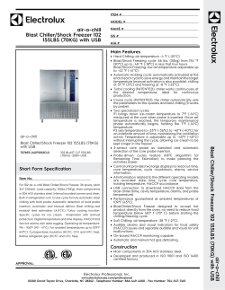 air-o-chill Blast Chiller/Shock Freezer 102 155LBS