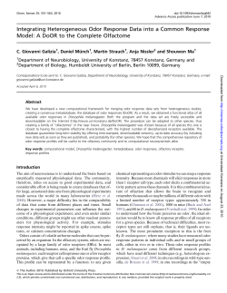 Integrating Heterogeneous Odor Response Data into a Common