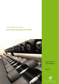Gym Video Instructions for Youths