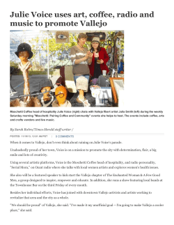 Julie Voice uses art, coffee, radio and music to promote Vallejo