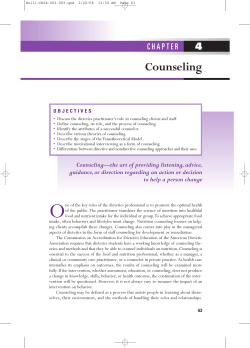 Counseling