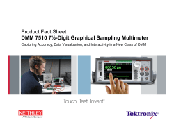 Product Fact Sheet DMM 7510 7&frac12;