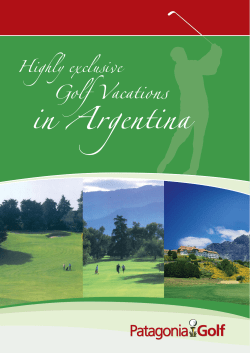 Patagonia Golf Brochure