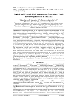 Intrinsic and Extrinsic Work Values across Generations: Public