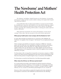 The Newborns` and Mothers` Health Protection Act