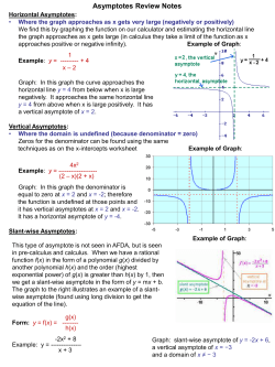 Asymptotes Review Notes