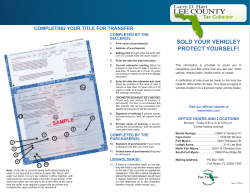 completing your title for transfer