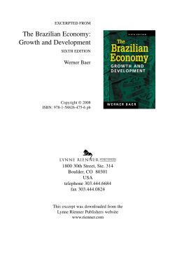 The Brazilian Economy: Growth and Development