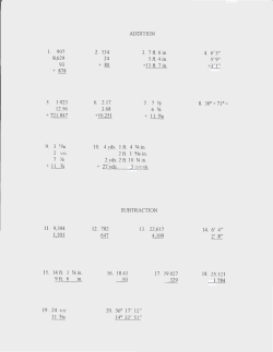 7 Ya ADDITION 6% SUBTRACTION