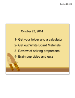 1- Get your folder and a calculator 2
