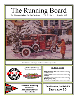 Dec 2015 - Classic Car Clubs