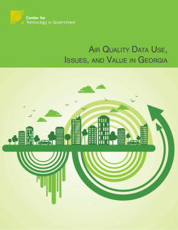 AIR QUALITY DATA USE, ISSUES, AND VALUE IN GEORGIA