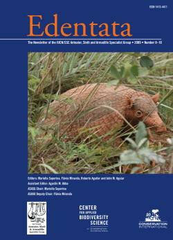 The Newsletter of the IUCN/SSC Anteater, Sloth