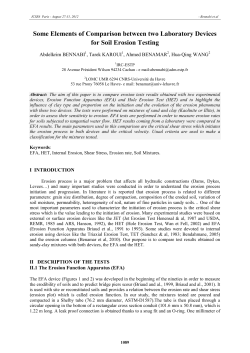 Some Elements of Comparison between two