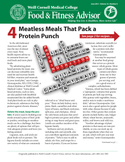 4 Meatless Meals That Pack a Protein Punch