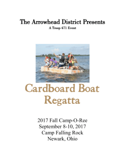 Cardboard boat camporee guide