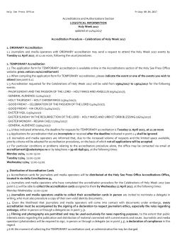 Il Santo Padre Benedetto XVI in visita