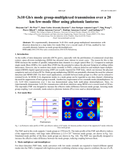 3x10 Gb/s mode group-multiplexed transmission