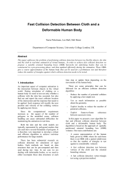 Fast Collision Detection Between Cloth and a Deformable Human