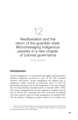 Neoliberalism and the return of the guardian state - ANU Press