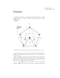 Charges on a polygon.