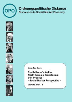 South Korea`s Aid to North Korea`s Transforma- tion Process