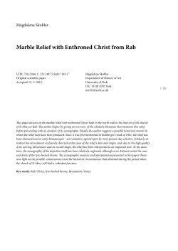 Marble Relief with Enthroned Christ from Rab