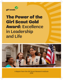 The Power of the Girl Scout Gold Award