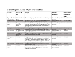 Colonial Regional Awards - Girl Scouts of the Jersey Shore