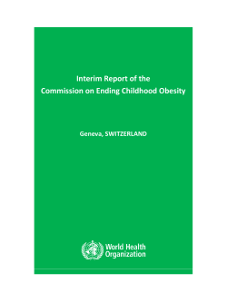 Interim Report of the Commission on Ending Childhood Obesity