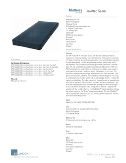 Mattress Inverted Seam