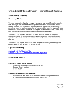 3.1 Reviewing Eligibility