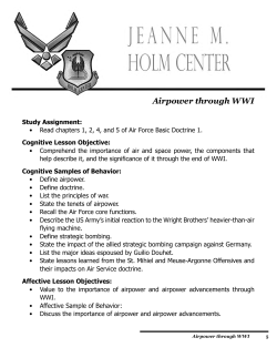 Airpower through WWI